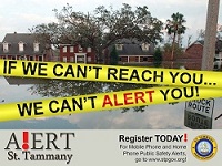Sign-Up for ALERT St. Tammany